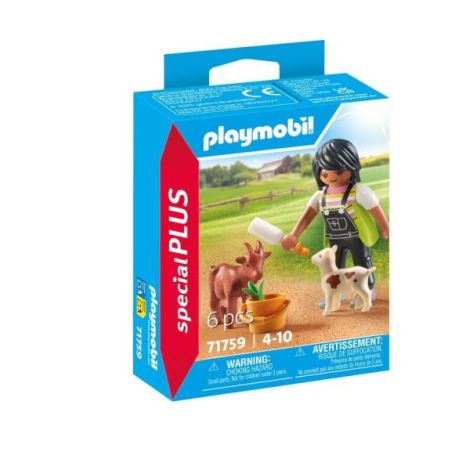 Playmobil Figurina Femeie cu Capre - Jucărie Creativă - imagine 2