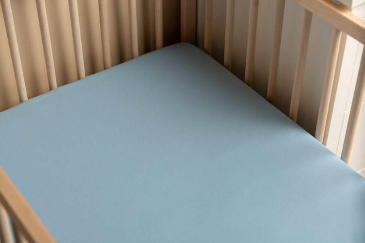 Cearsaf Sensillo Jersey Deluxe Blue 120x60cm - imagine 2