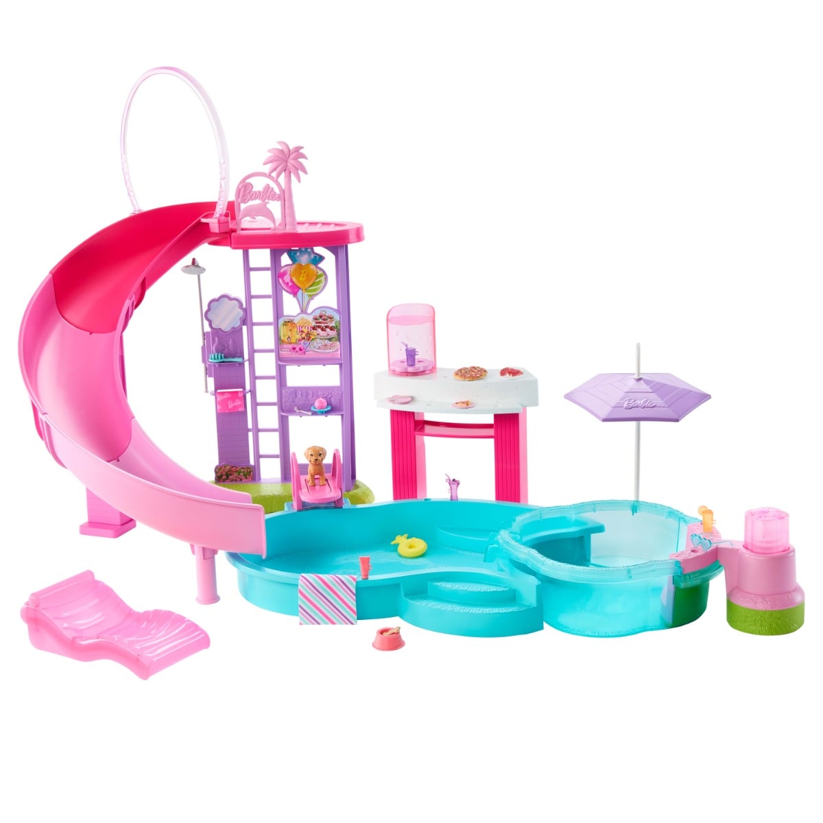 Barbie Dream Pool - Set complet 6 zone de joacă