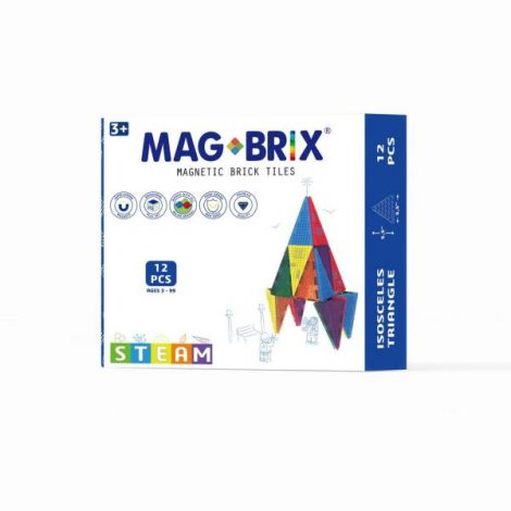 Magbrix Triunghi Isoscel 12 Piese Compatibil Lego