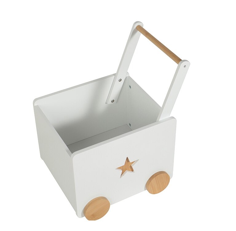 Cutie depozitare lemn Ginger Home cu roti - imagine 2