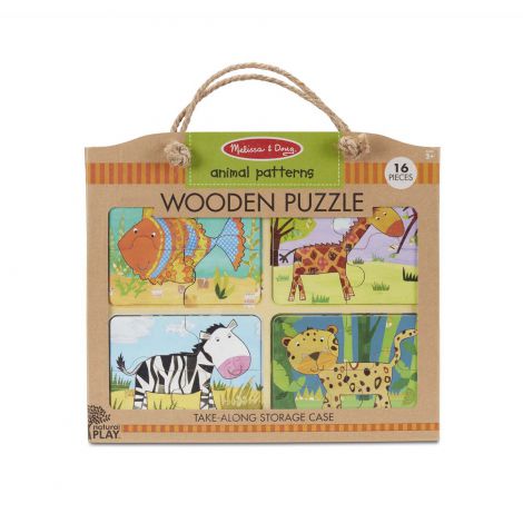 Puzzle Eco Animale Melissa & Doug, Lemn, 2 Ani+ - imagine 4