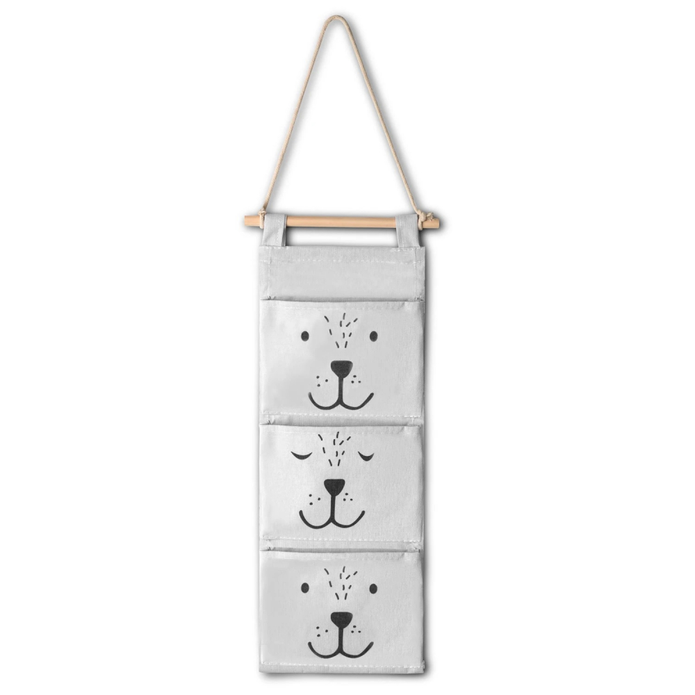 Organizator Textil Nukido Ursulet Gri pentru Jucării - imagine 6