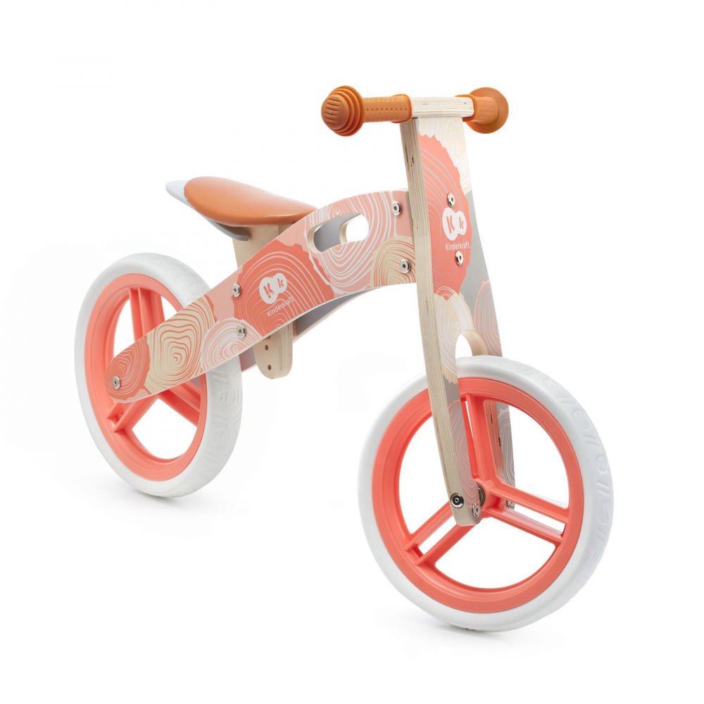Kinderkraft Runner Coral - Bicicletă Echilibru Lemn
