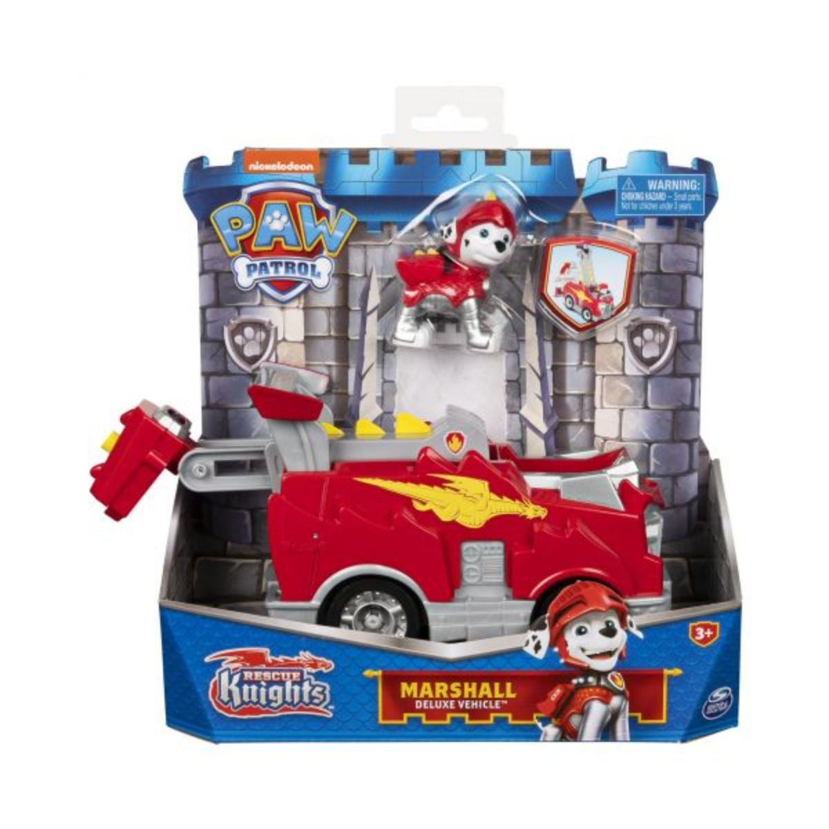Paw Patrol Set Masinuta Marshall Rescue Knights