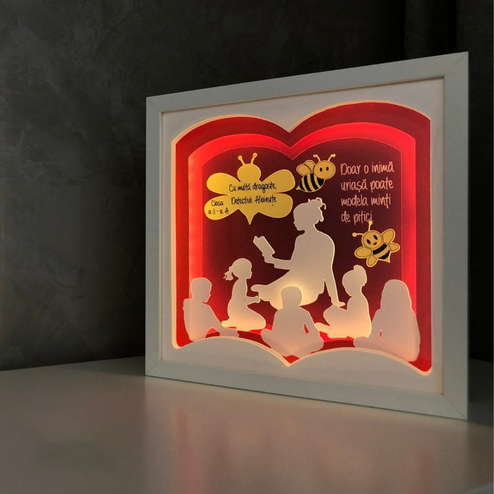 Tablou Luminos Învățătoare Noorhandmadeatelier
