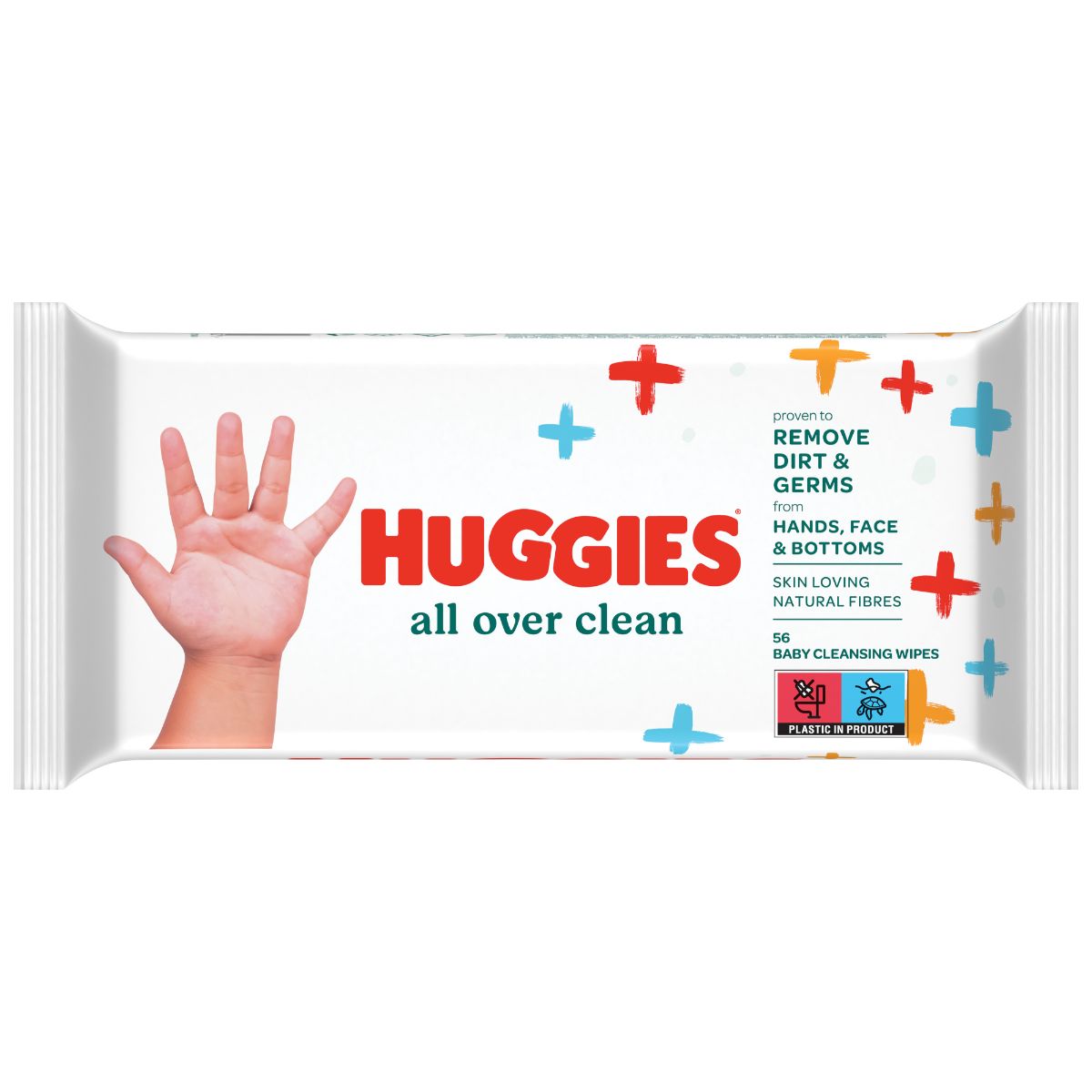 Servetele Huggies All Over Clean 56buc | Piele Fină