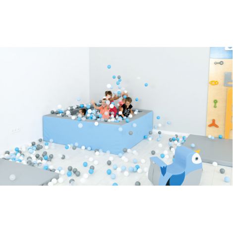 Piscina Bile Moje Bambino Gri-Bleu 2x2m - imagine 2