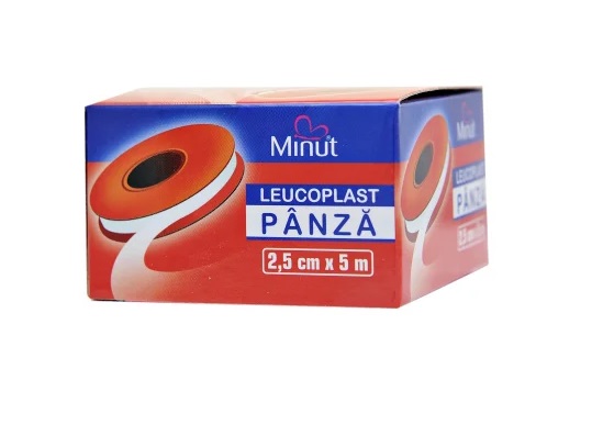 Leucoplast Panza Minut 2.5cm - Fixare Sigura