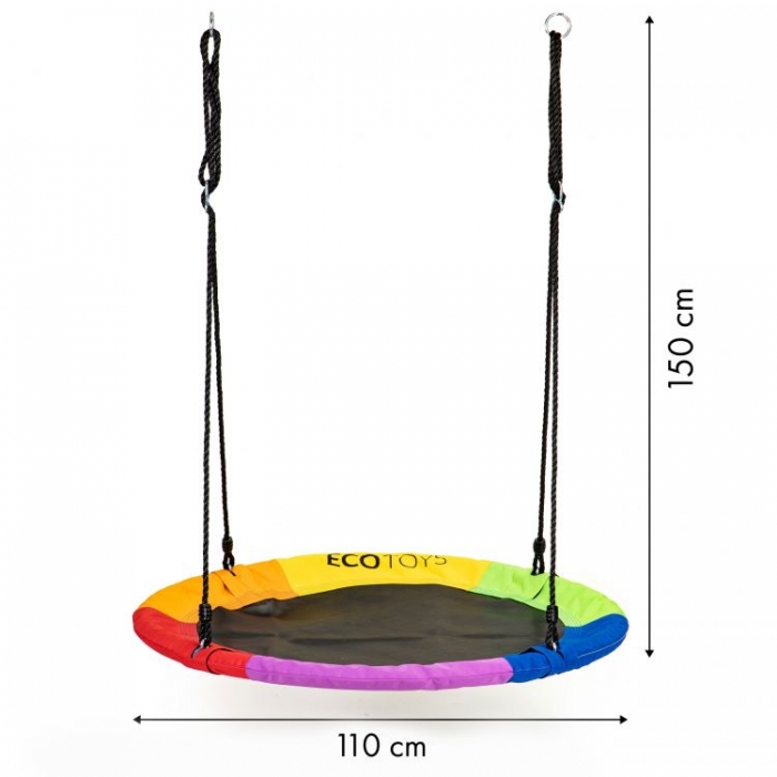 Leagan Ecotoys Rotund Cuib de Barza, 110 cm - imagine 3
