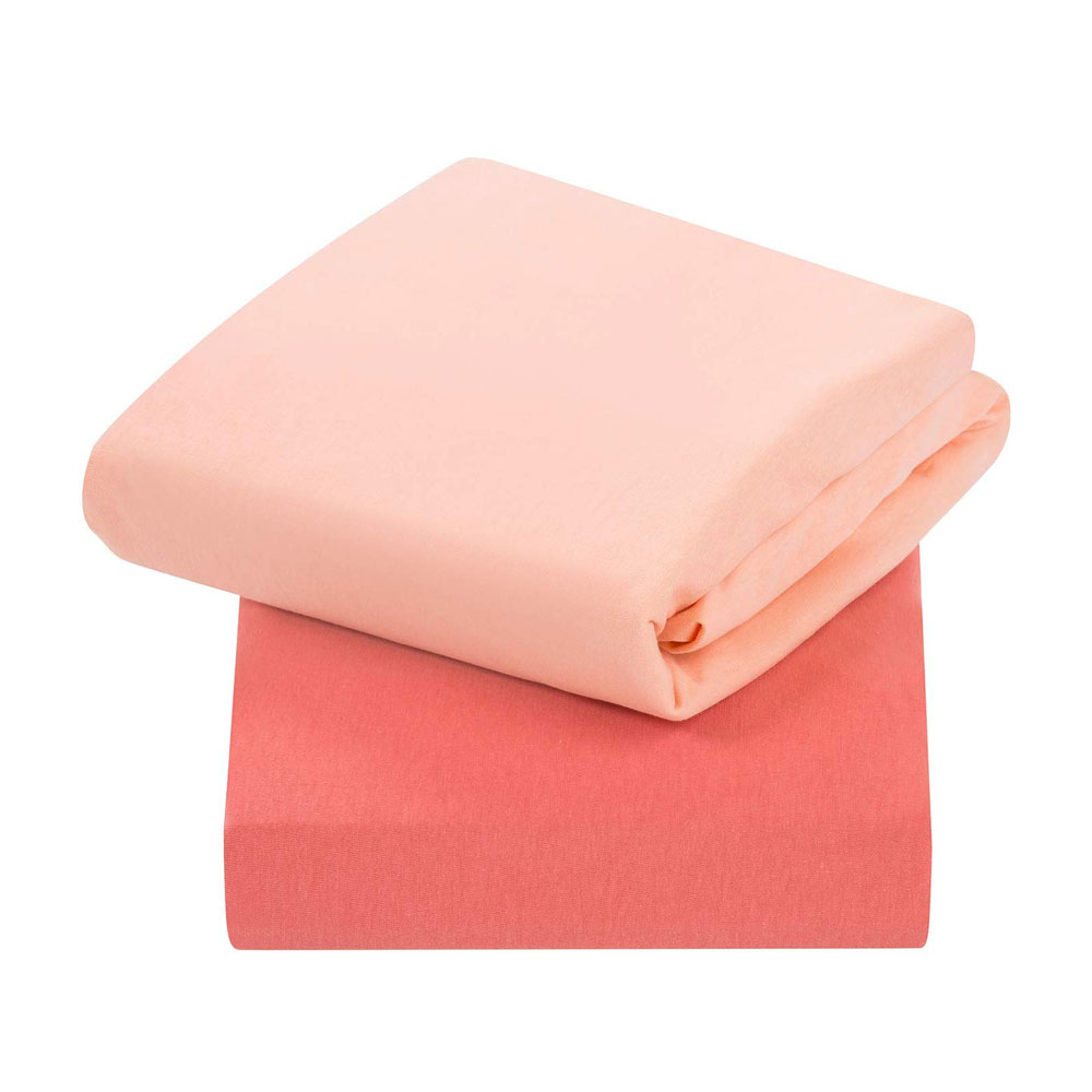 Set Cearceaf Elastic Clevamama Coral 140x70 cm