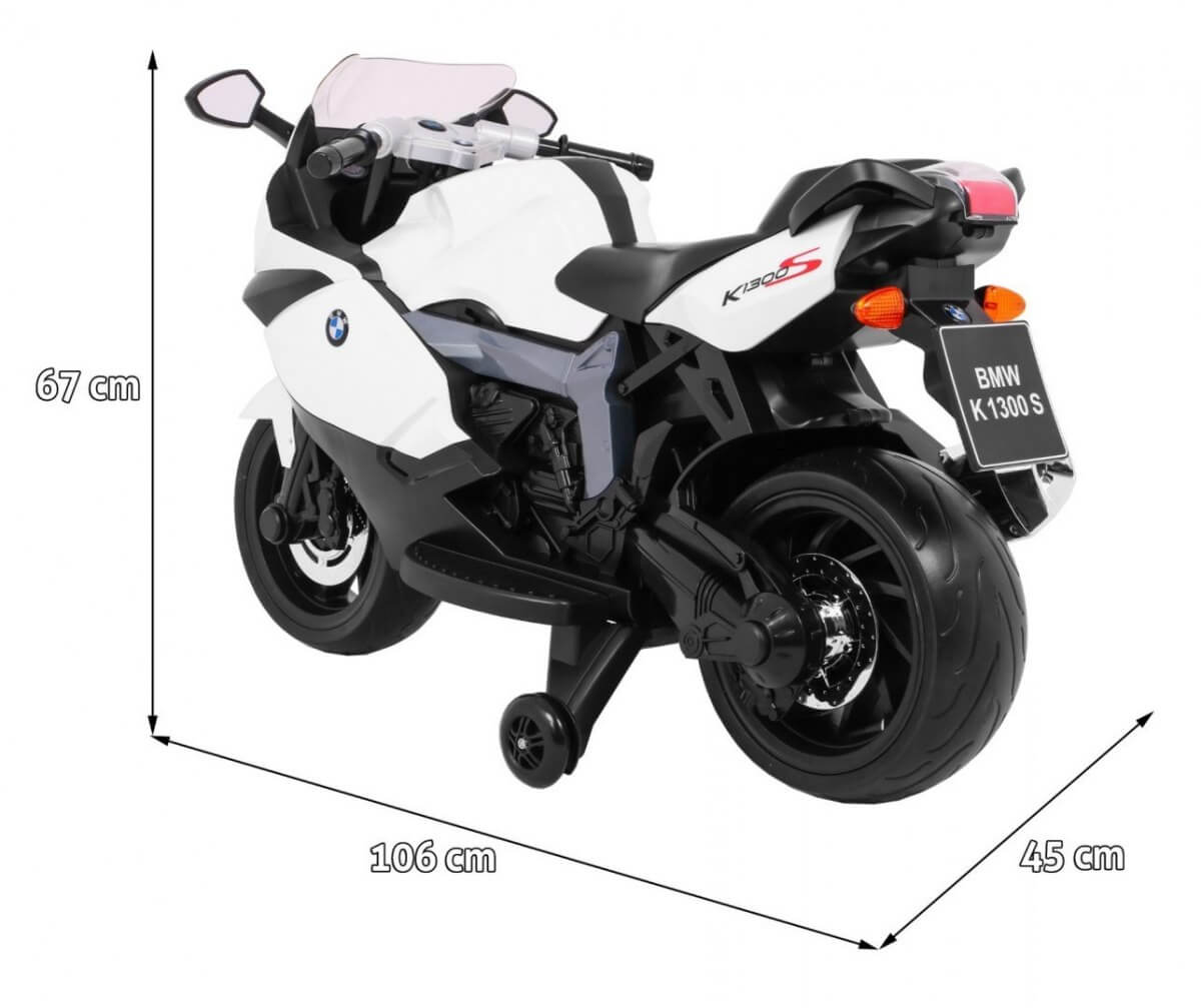 Motocicleta Electrică BMW K1300S Alb Copii - imagine 2