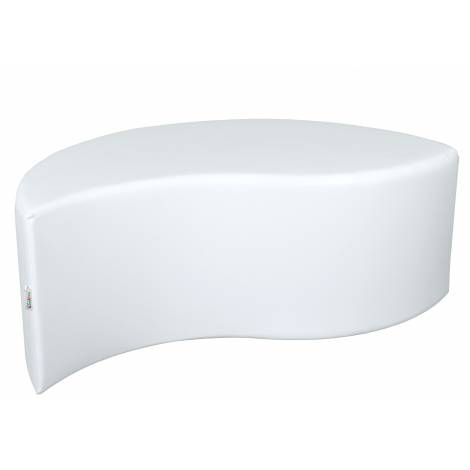 Puf Alb Frunza 44 cm Moje Bambino | Confort & Design