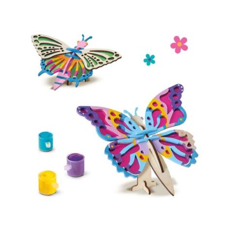 Ses creative: Set creatie fluturi din lemn - imagine 4
