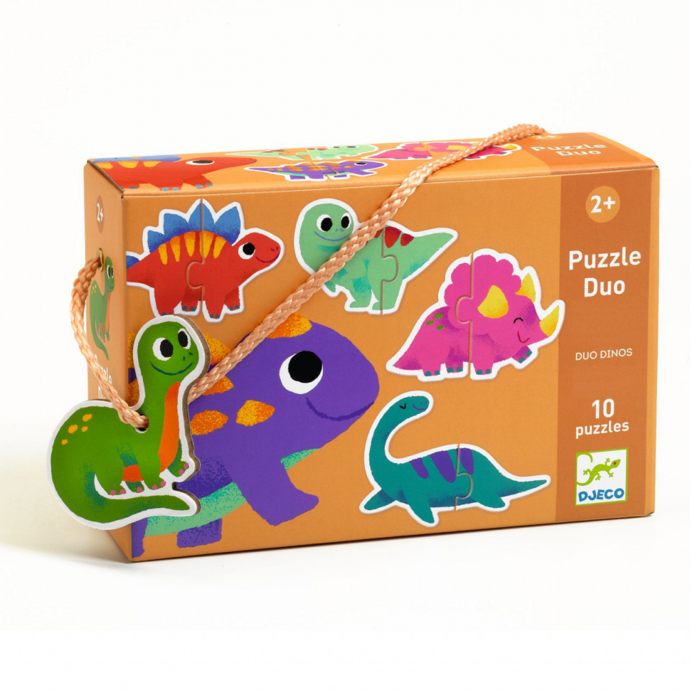 Puzzle Educativ Duo Micii Dinozauri Djeco