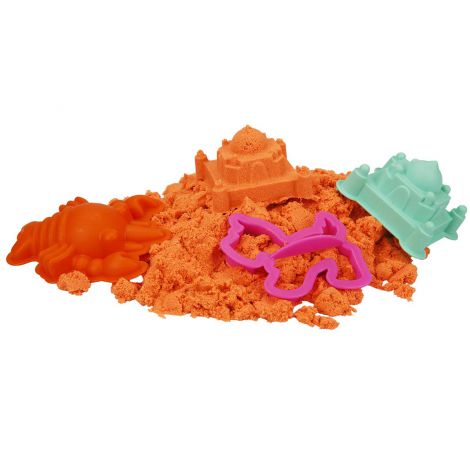 Nisip Kinetic Crafy Portocaliu, 350 gr + Unelte - imagine 4