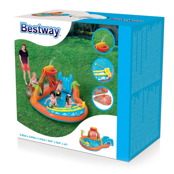 Piscina Gonflabila Bestway cu Tobogan si Stropitori - imagine 2