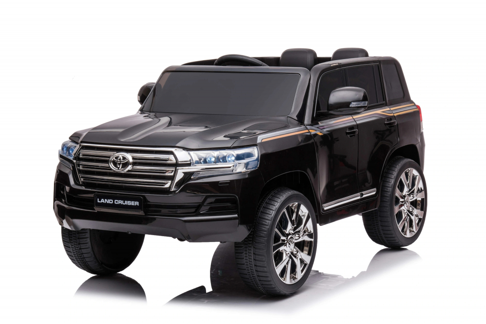 Toyota Land Cruiser Electrică Negru, 2.4 GHz, Roți EVA