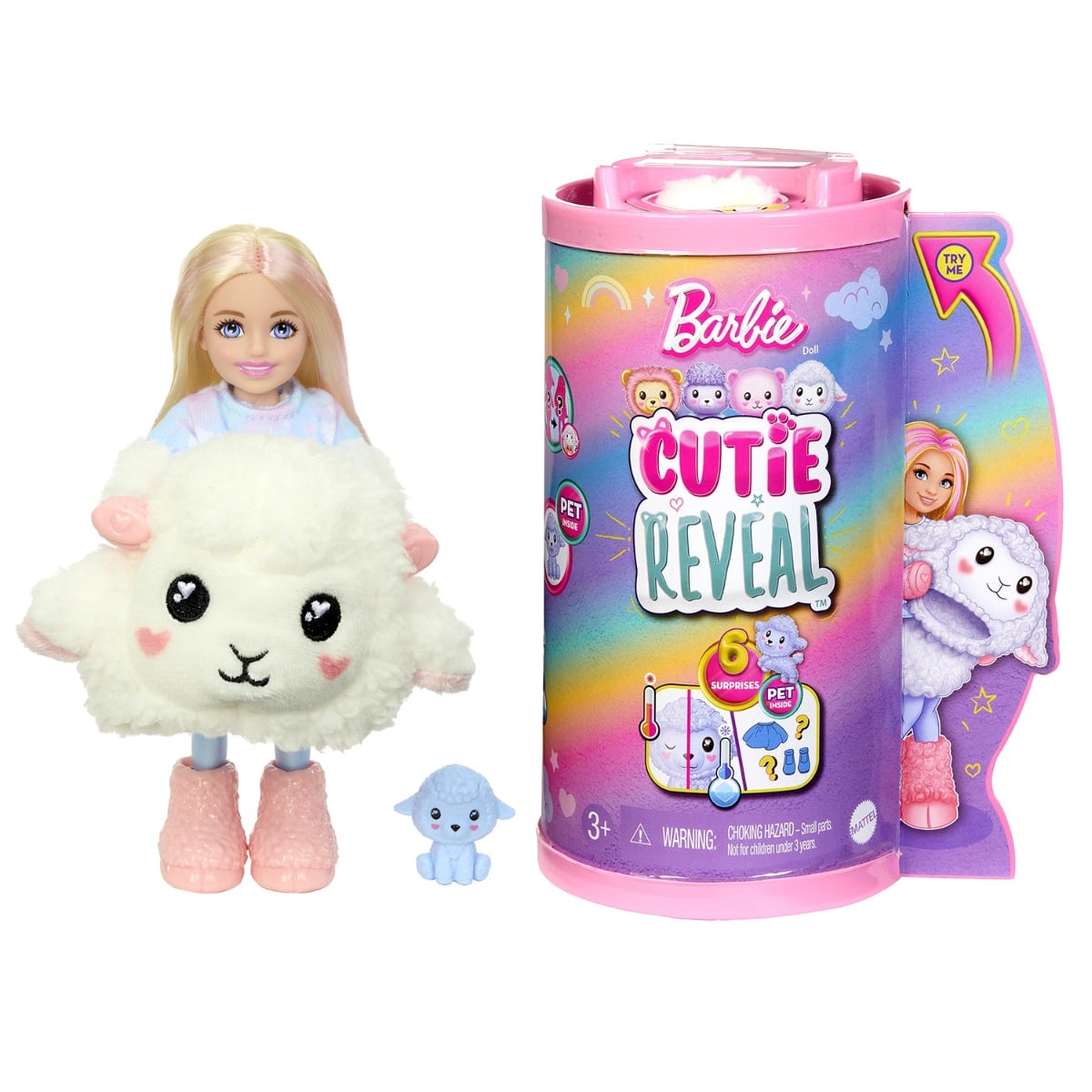 Barbie Chelsea Cutie Reveal Mielusel - 6 Surprize