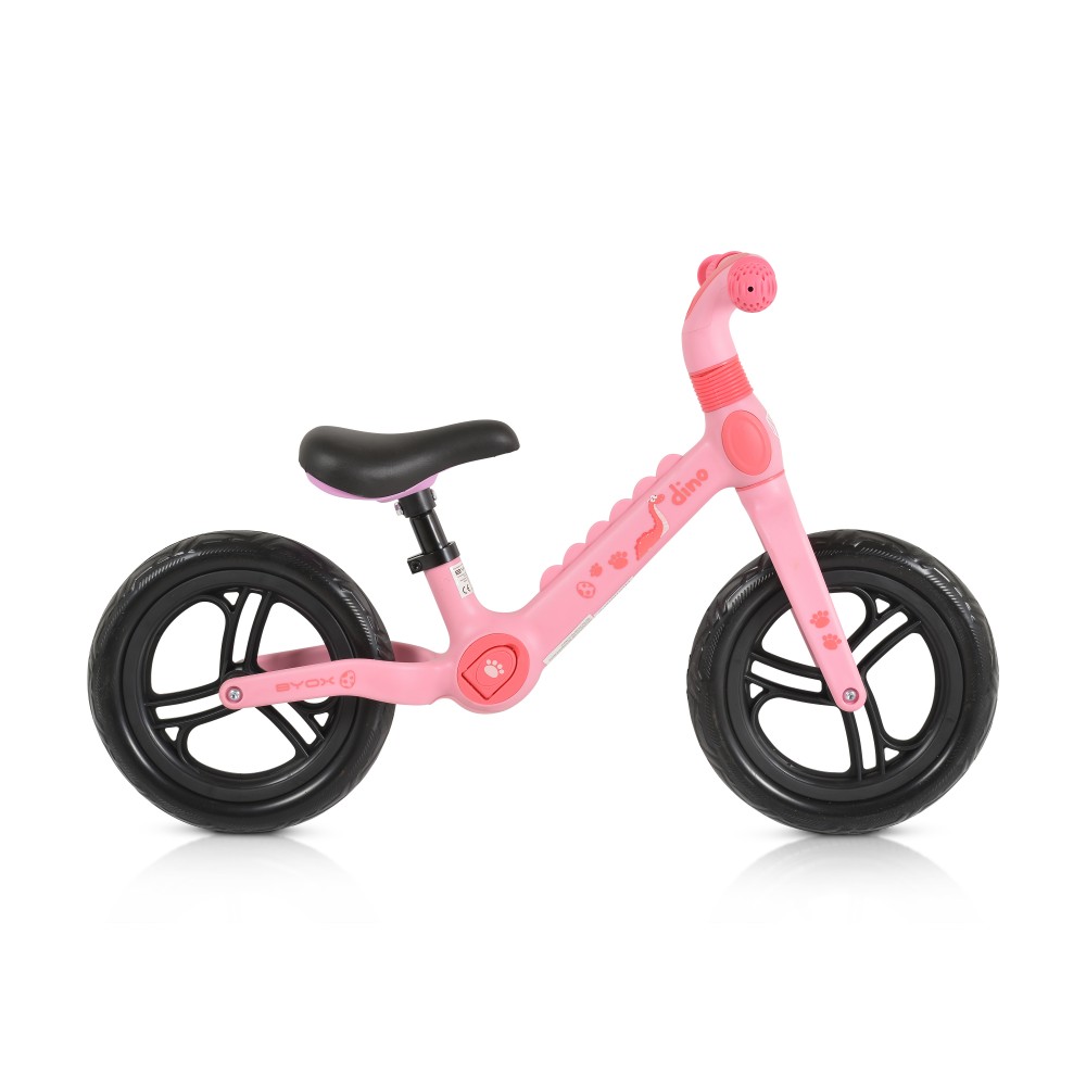 Bicicleta Byox Dino Pink, Fără Pedale, 12 Inch