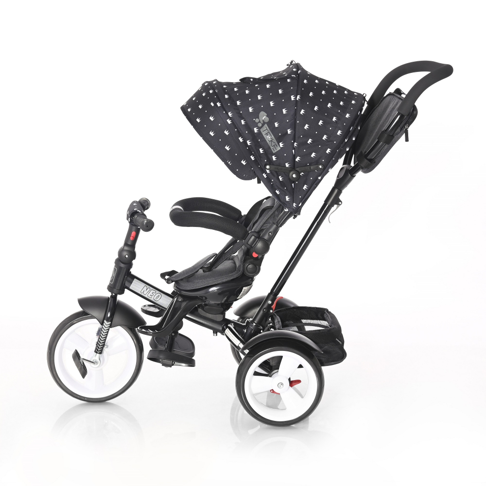 Tricicleta Lorelli 4in1 Neo Black Crowns - imagine 2