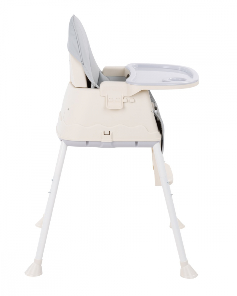 Scaun Masa KikkaBoo 3in1 Creamy Grey, Ergonomic - imagine 6