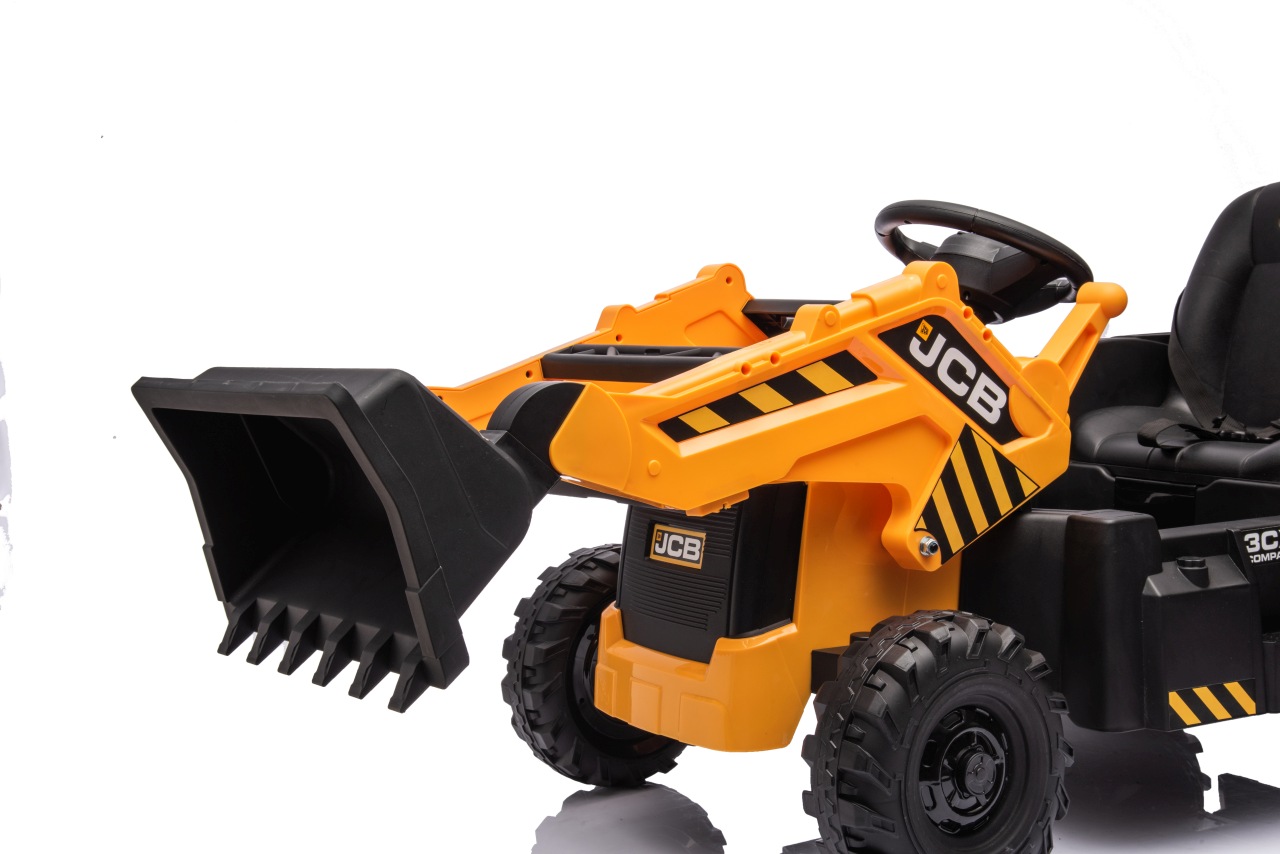 Tractor Excavator JCB 2 in 1 Electric Galben - imagine 4