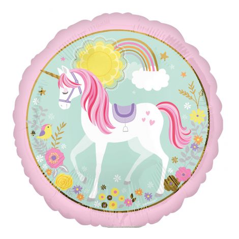 Balon Folie Unicorn Amscan 45cm - Magie Magică