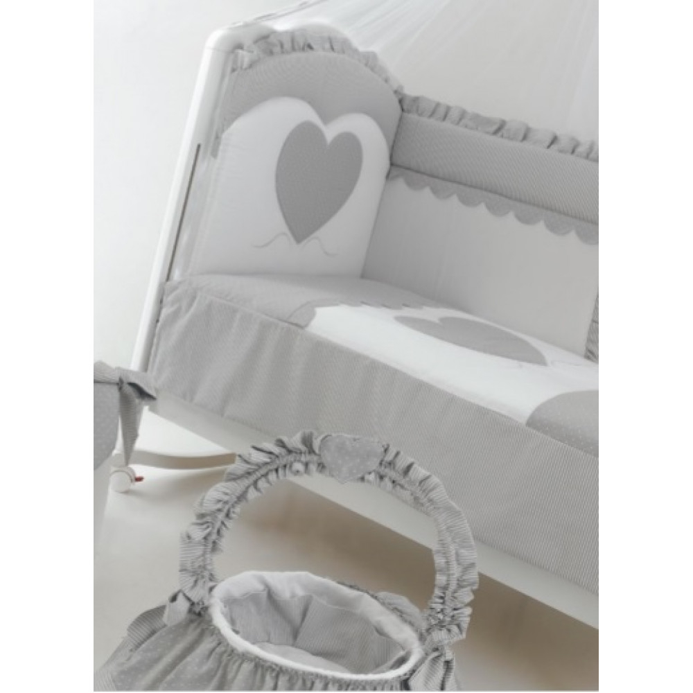 Set Lenjerie Bebelusi Raffaello - Bumbac Brodat - imagine 2
