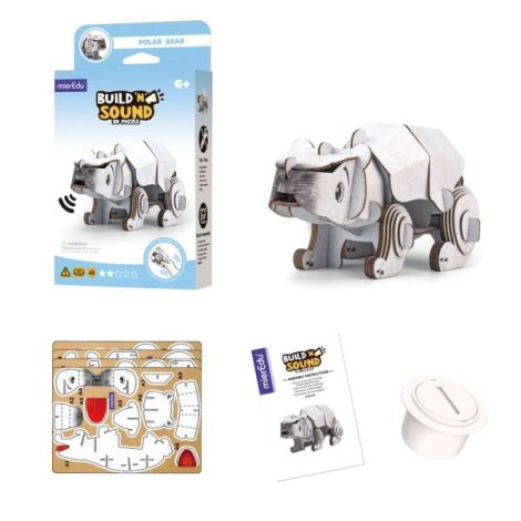 Urs Polar Puzzle 3D cu Sunete Mieredu - imagine 4