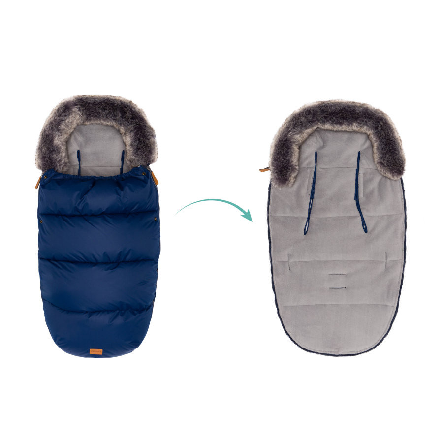 Sac Iarnă Fillikid cu Guler Blană Detașabil - imagine 4