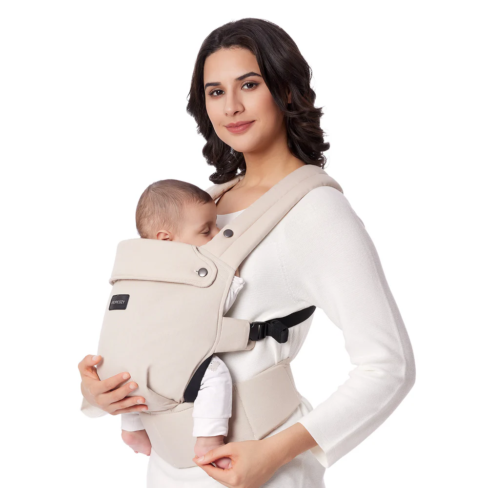 Marsupiu Ergonomic Momcozy PureHug Khaki - imagine 4