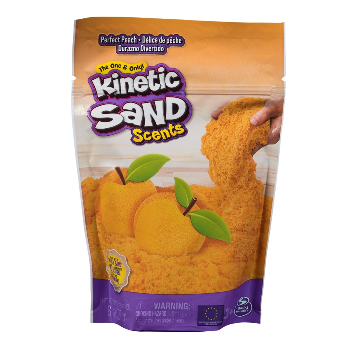 Kinetic Sand Perfect Peach, 227g, Parfumat