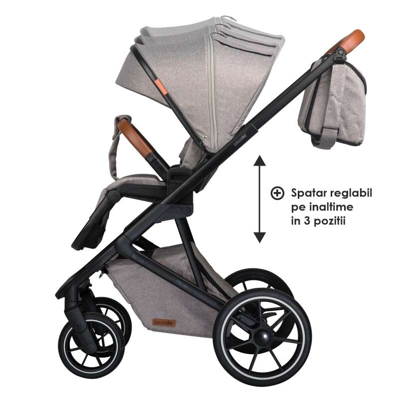 Coccolle Nessia 2in1 Carucior Modular Roti Cauciuc - imagine 11