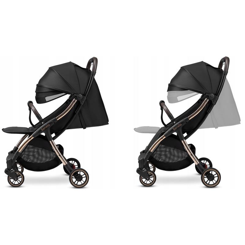 Lionelo Julie One Carucior Compact, 0-22kg, Negru-Auriu - imagine 7