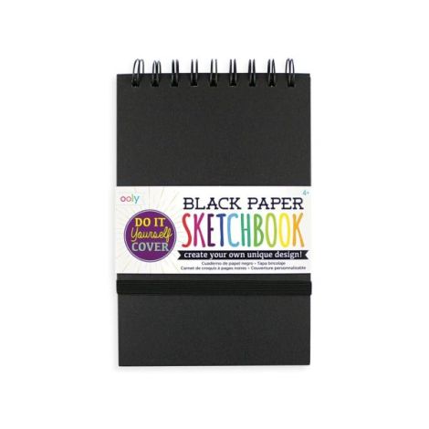 Caiet Schite Negru Ooly 75 File - Creativitate DIY