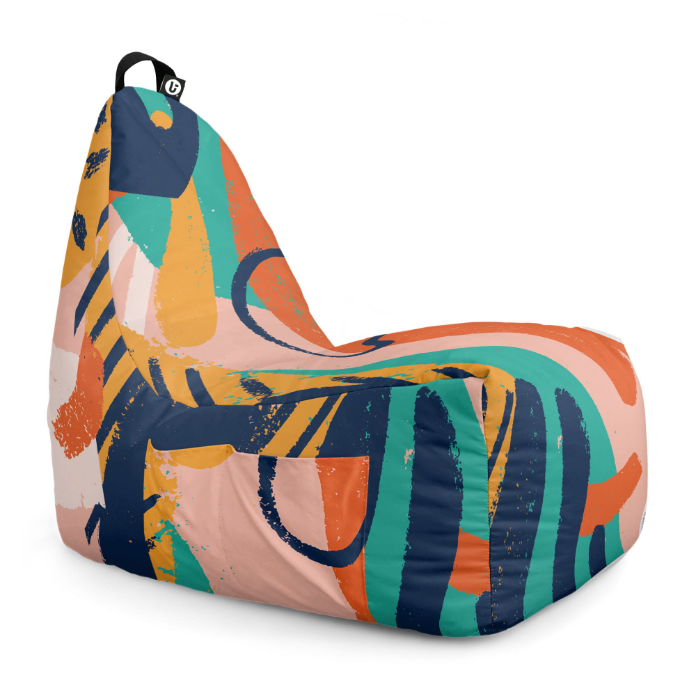 Fotoliu Puf Updeco Chill XL Abstract Paint - imagine 6