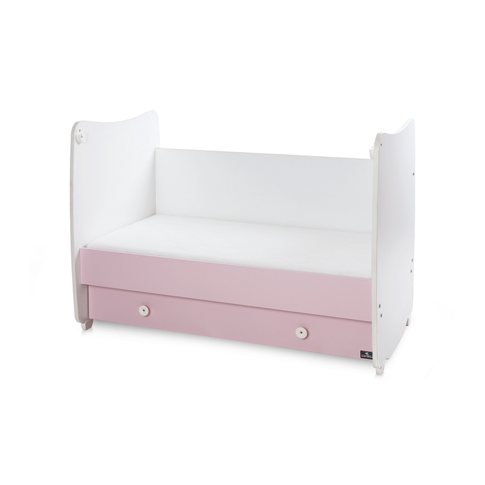 Patut balansoar Lorelli Dream 60x120 cm, Alb/Roz - imagine 2