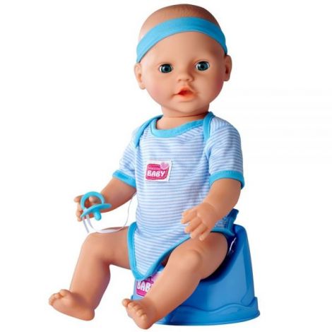 Păpușă Simba Baby Doll 43cm Accesorii Albastru - imagine 3