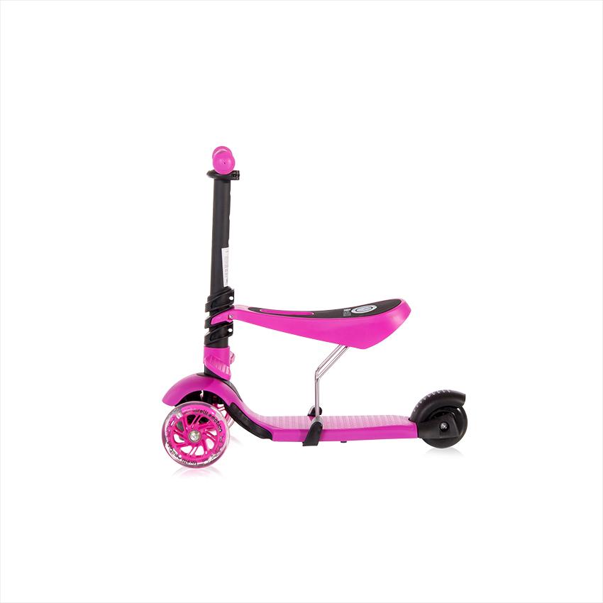 Lorelli Smart Plus Pink - Trotineta 3 Roti LED - imagine 5