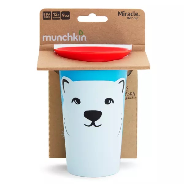 Cana Munchkin 360 Wildlife 266ml Urs Polar - imagine 3