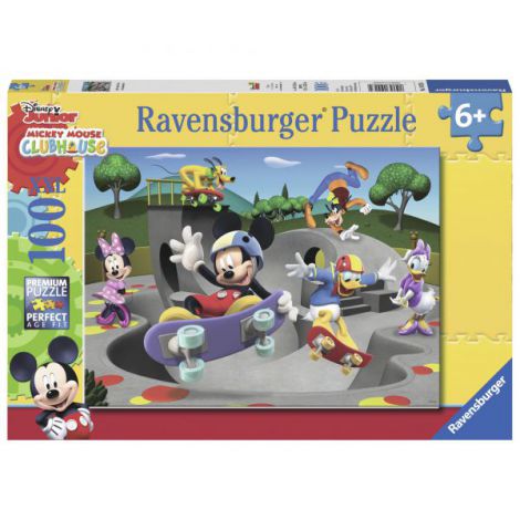 Puzzle Mickey Skateboard 100 piese Ravensburger