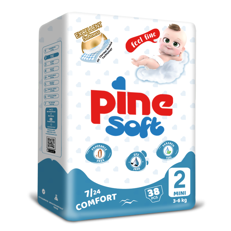 Scutece Pine Soft Eco Mini 3-6kg - imagine 2