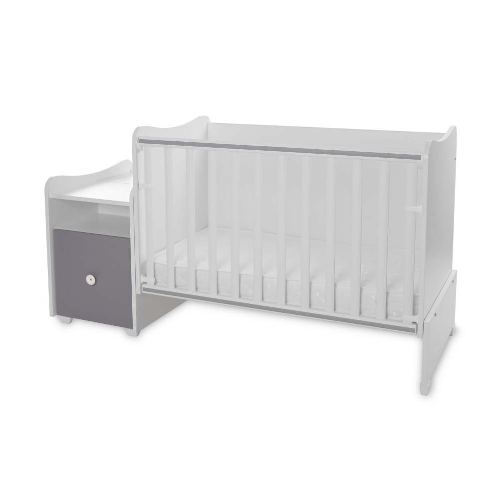 Mobilier Transformabil Lorelli White Stone Grey - imagine 4