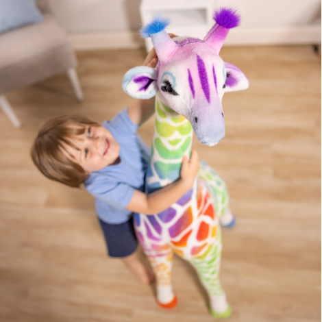 Girafa Rainbow Melissa&Doug 138cm Plus Gigant - imagine 6