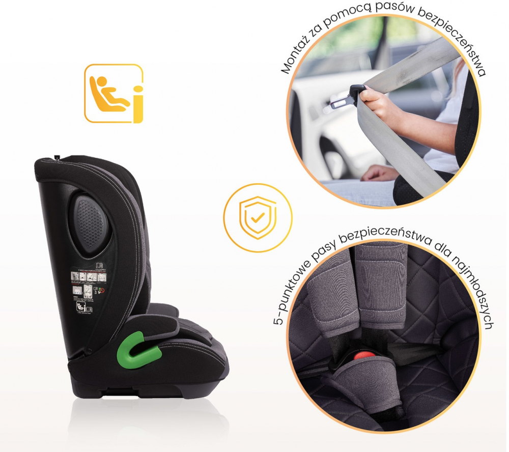 Scaun auto Caretero Vivo i-Size, sigurță superioară - imagine 4