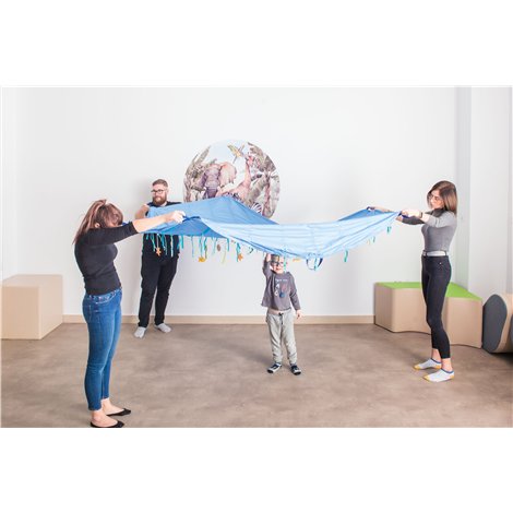 Parasuta Senzoriala Moje Bambino 2.5m - Motricitate - imagine 2