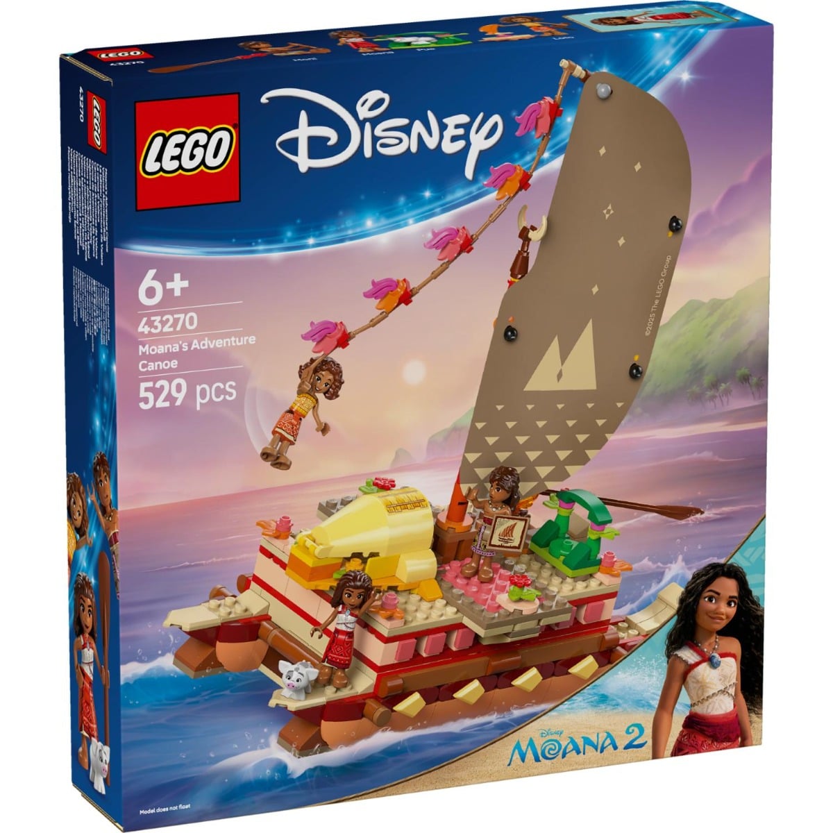 LEGO Disney Moana 43270 - Canoea de Aventură