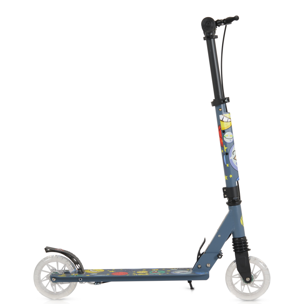 Trotineta Byox Snazzy Gri | Pliabilă cu LED - imagine 4