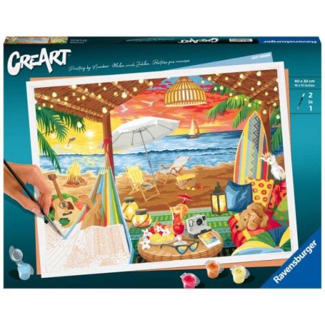 Ravensburger CreArt: Pictura pe Numere Cabana